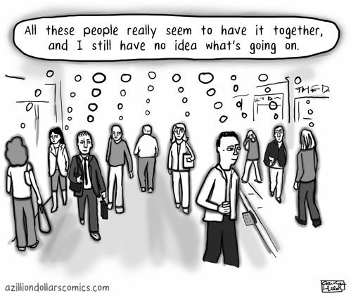 funny-people-thinking-same-walking-street